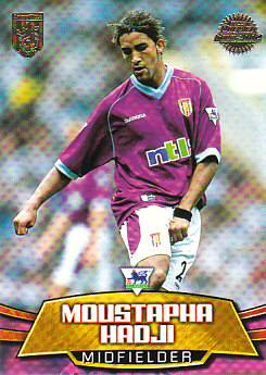 Moustapha Hadji Aston Villa 2002 Topps Premier Gold #AV3
